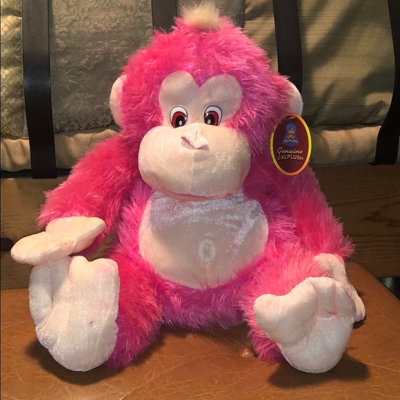 pink gorilla stuffed animal